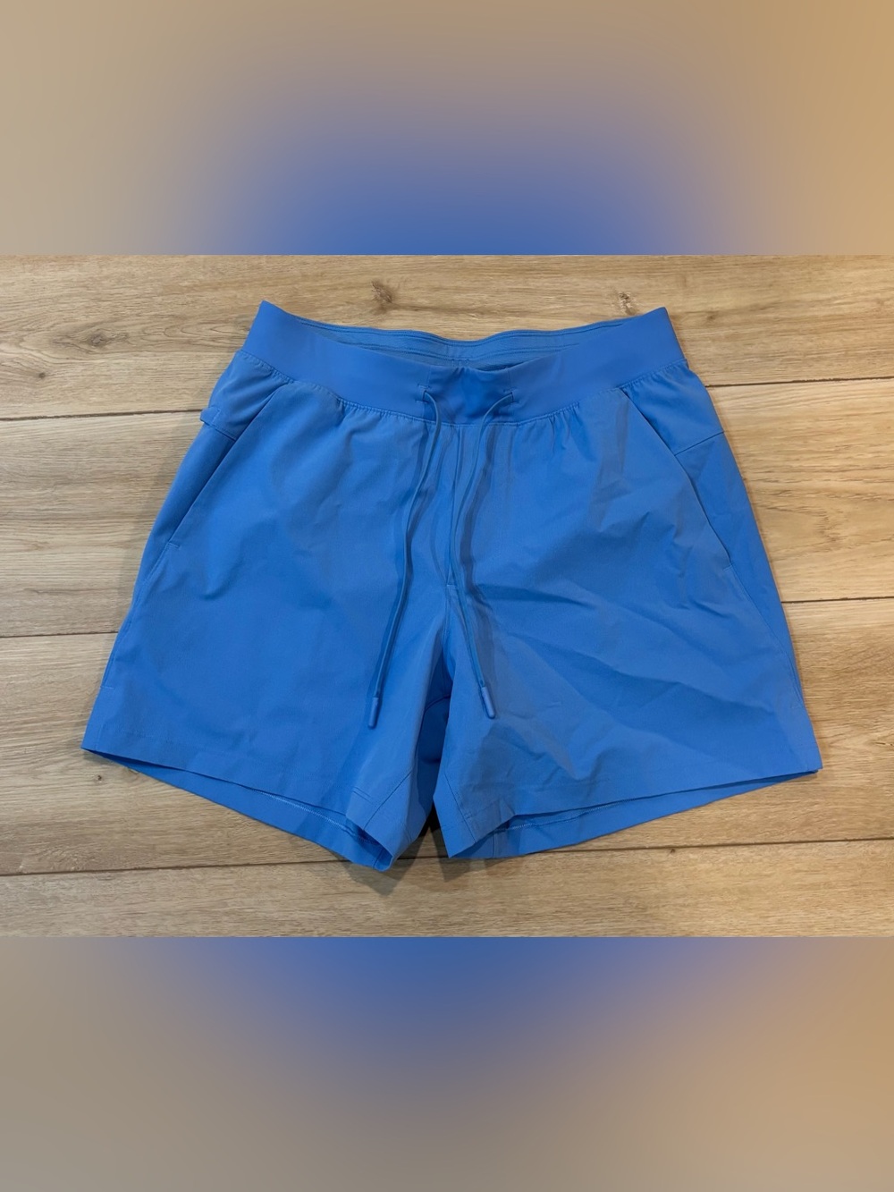 Lululemon Mens Small Zeroed In Linerless Shorts 5” Inseam Blue S Gym Run Workout